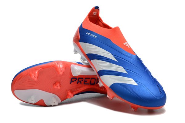 Adidas Predator Accuracy+ FG spetslös Fotbollsskor Blå Orange